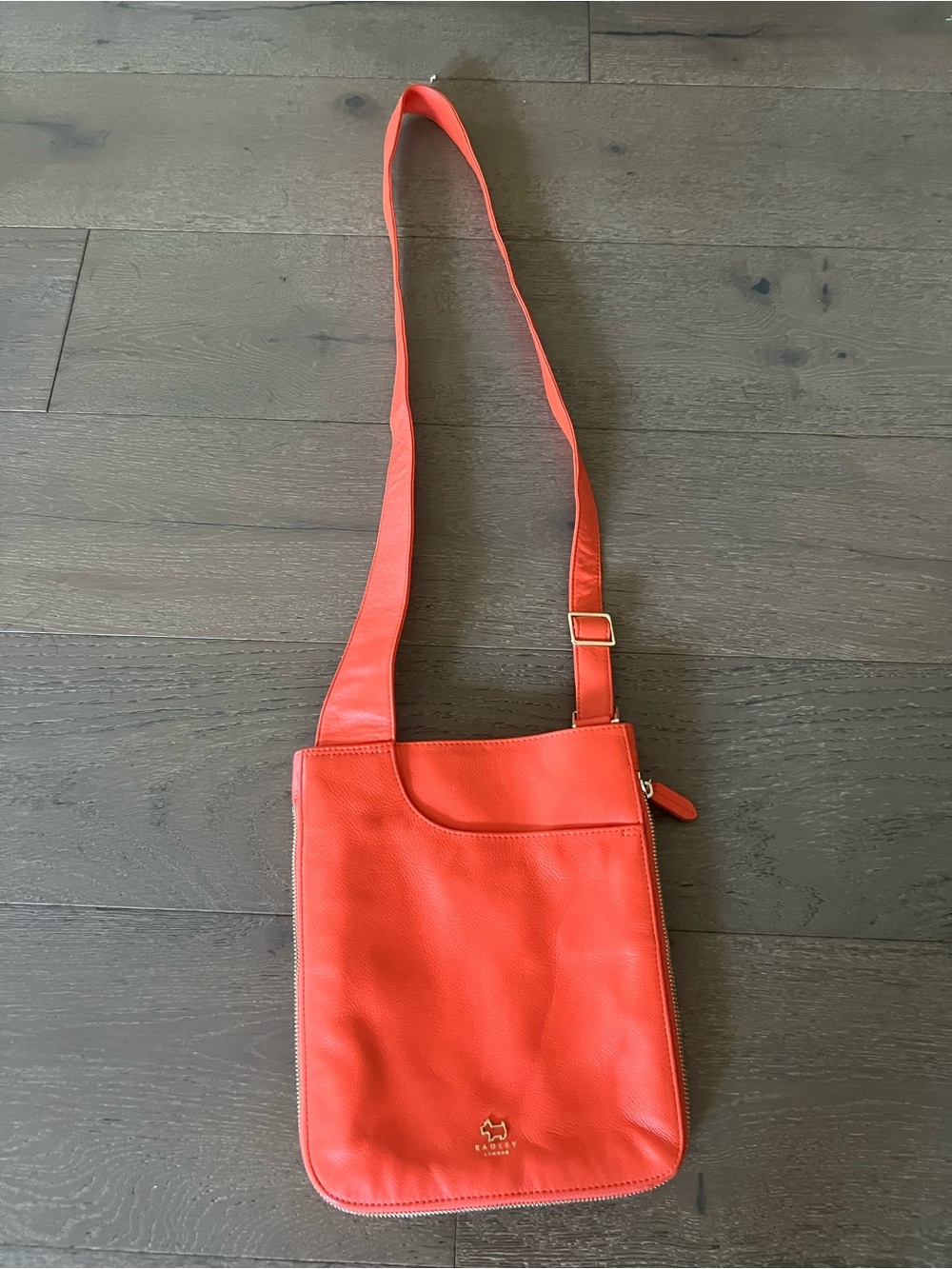 RADLEY LONDON Coral-Red Leather Crossbody Bag - Picture 2 of 4